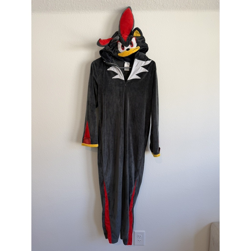 Spirit Halloween Shadow the Hedgehog Costume Kids XL Sonic Jumpsuit